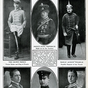 If Germany Wins -- the Kaisers sons, WW1