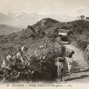 Hilltop village in Kabylie (Kabylia), Algeria