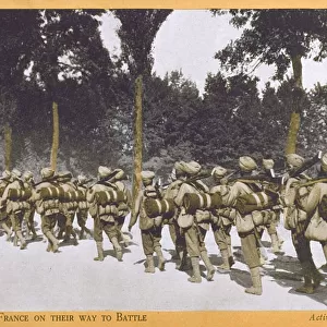 Indian Troops in France en route to the front - WWI