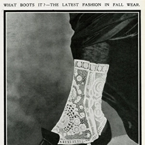 Lace spat for women 1913