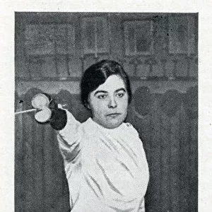 Lady Fencer Miss G M Davis - 3rd place in Hutton Cup Contest