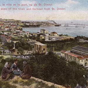 Lebanon, Beirut - The Town and the Port from St. Dimitri