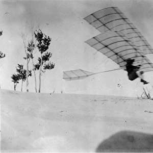 A M Herrings glider trials on the Indiana Dunes in 1897