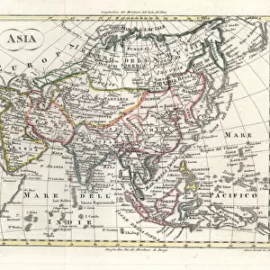 Map of Asia circa 1810