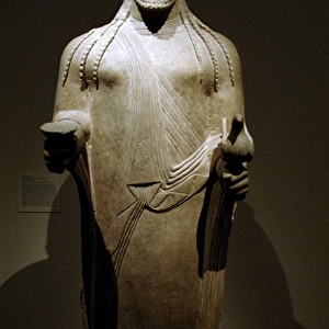 Phoenician art. Cyprus. Statue of a priest. Late sixth centu