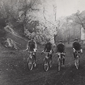 Polish Scouts on bicycles