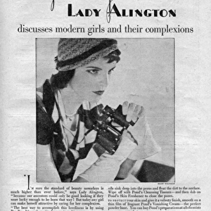 Ponds Cold Cream Advertisement - Lady Alington