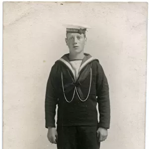 Portrait of a naval cadet, HMS Impregnable, WW1