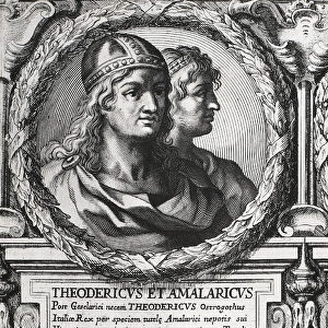 Portrait of Theodoric and his grandson Amalaric