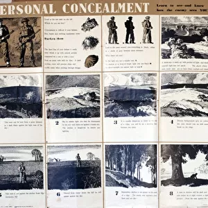 Poster, Personal Concealment, WW2