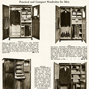 Practical and compact wardrobes for men 1929