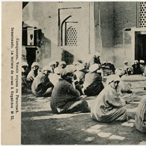 Samarkand, Uzbekistan - Lecture in a Registan Madrasa