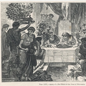 Scene at a feast of Hortensius, Ancient Rome