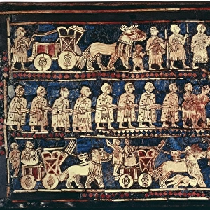 The Standard of Ur. 2600 -2400 BC. War panel