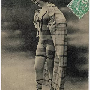 Striped Bathing Costume