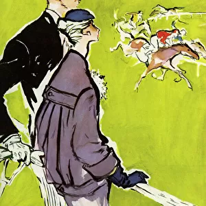 Tatler front cover, horse racing Ascot, 1955