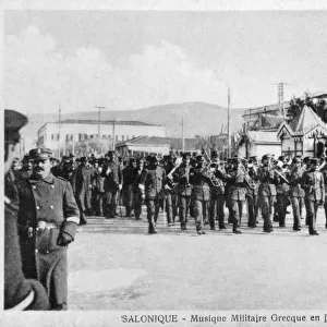 Thessaloniki - March past by Greek Military Band