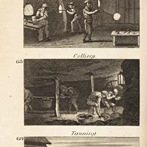 Trades in Regency England: glass-blowing, colliery