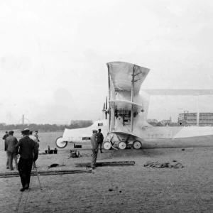 Voisin Triplane Bomber Seen with a modified nose having
