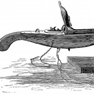 Whale Gun and Snow-shoe, 1875
