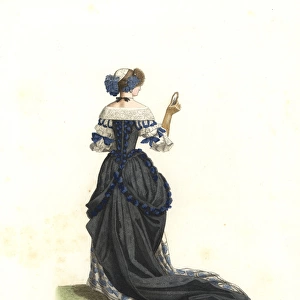 Woman in town costume, 17th century, from a