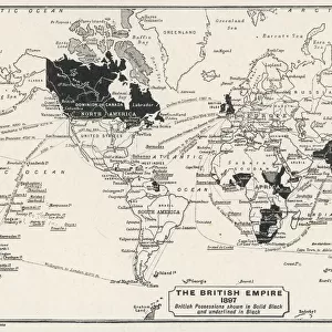 WORLD MAP / 1897