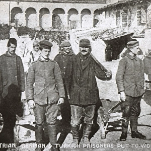 WW1 - Austrian, German and Turkish Prisoners put to work