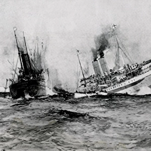 WW1 - British hospital ship Anglia sinks, November 17th 1915