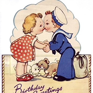 WW2 birthday card