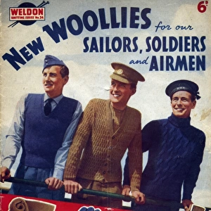 WWII knitting, New Woollies for soldiers, sailors & airmen