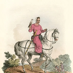 Young Nobleman Hawking