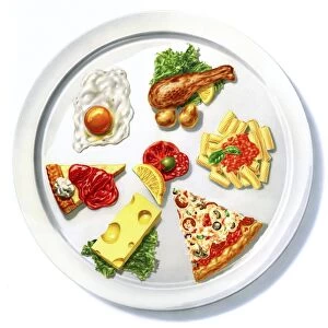Various foods, artwork F007 / 8215