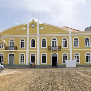 Beautifully restored municipal colonial building, Ponto do Sol, Ribiera Grande