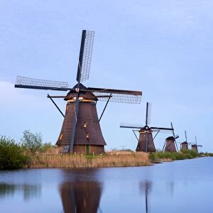 Kinderdijk windmill, UNESCO World Heritage Site, The Netherlands, Europe