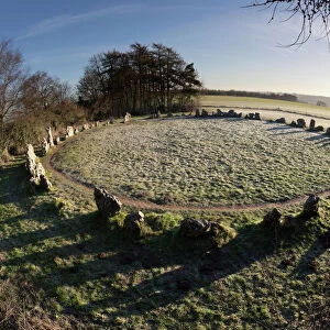 The Kings Men stone circle, The Rollright Stones, Chipping Norton, Cotswolds, Oxfordshire