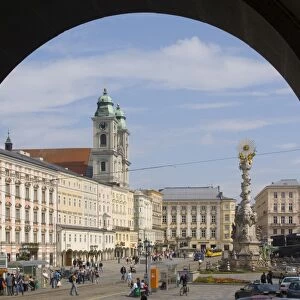 Old center, Hauptplatz (main square), Linz, Upper Austria, Austria, Europe
