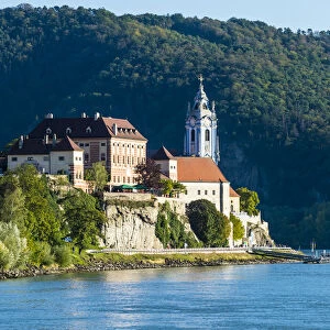 Overlook over Duernstein on the Danube, Wachau, Austria