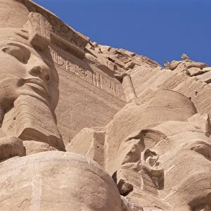 Statues of Ramses II (Ramses the Great) outside his temple, Abu Simbel