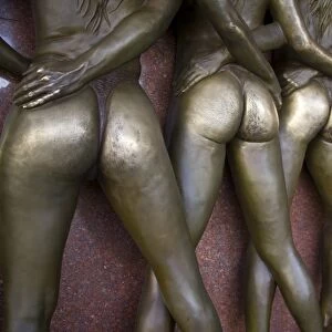 Bronze Crazy Girls sculpture at hotel Riviera, Las Vegas, Nevada, United States of America