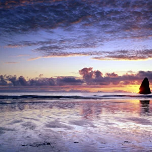 Cannon Beach at Sunset, Oregon, USA