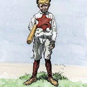 Young baseball-player, early 1900s