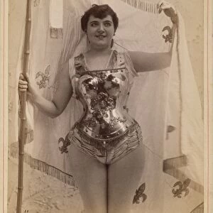 JENNIE JOYCE, 1892. Burlesque dancer: Original cabinet photograph, 1892
