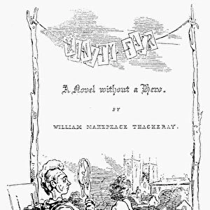 THACKERAY: VANITY FAIR. Title page of the first edition after a design by the author