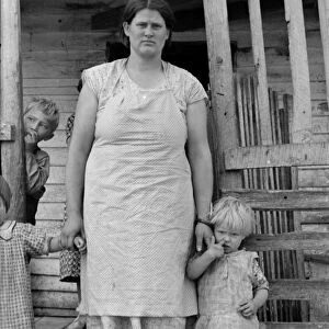 VIRGINIA: FAMILY, 1935. A settler family near Old Rag Mountain in Shenandoah National Park