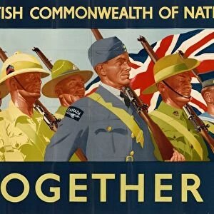 WWII: POSTER, c1940. The British Commonwealth of Nations - Together. Lithograph