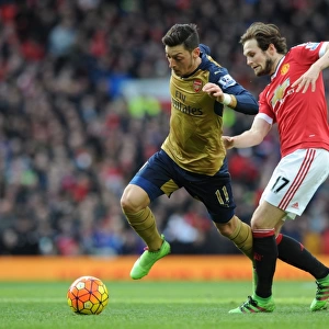 Mesut Ozil Outsmarts Daley Blind: Premier League Clash between Arsenal and Manchester United (2015/16)
