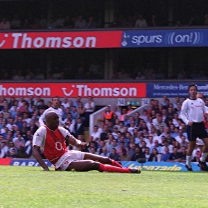 Patrick Vieira scores Arsenals 1st goal. Tottenham Hotspur v Arsenal