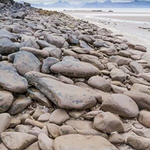 A boulder-strewn beach in Applecross, Scotland
