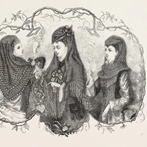 Autumn Fashions, Woollen Clouds, , Engraving 1876
