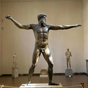 Bronze statue of Zeus or Poseidon known as Artemision Bronze, from Cape Artemision, Greece